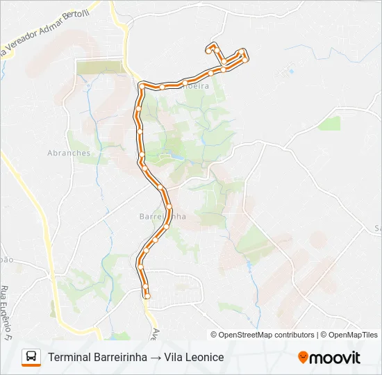 242 VILA LEONICE Bus Line Map