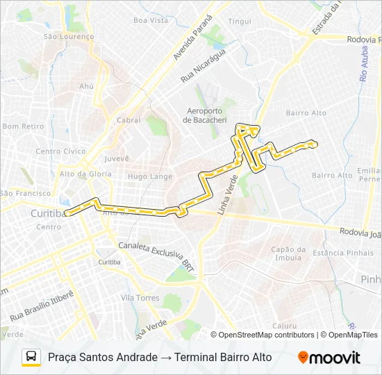 371 HIGIENÓPOLIS Bus Line Map