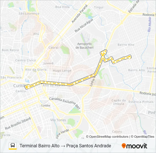 371 HIGIENÓPOLIS Bus Line Map