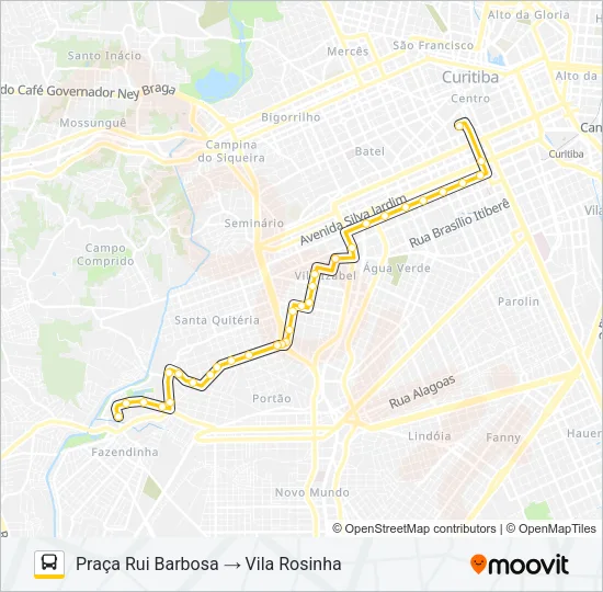 762 VILA ROSINHA Bus Line Map