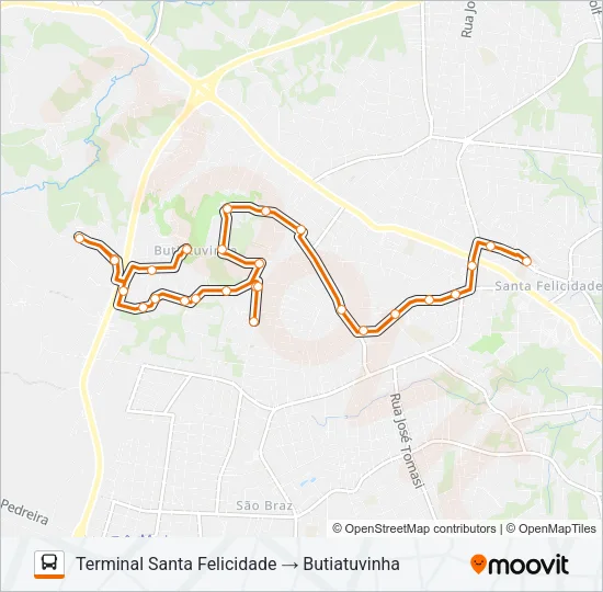 913 BUTIATUVINHA Bus Line Map