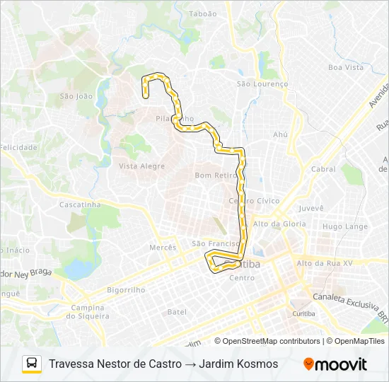 169 JARDIM KOSMOS Bus Line Map