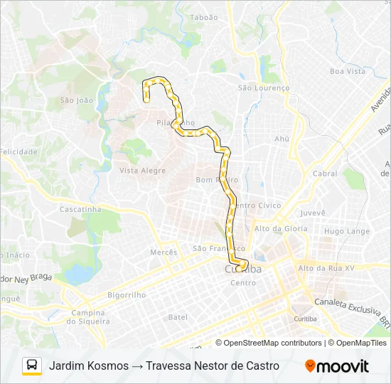 169 JARDIM KOSMOS Bus Line Map