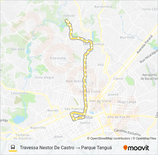 176 PARQUE TANGUÁ Bus Line Map