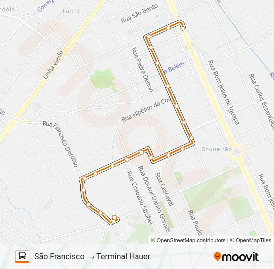 511 SÃO FRANCISCO Bus Line Map