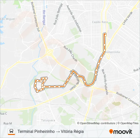 630 VITÓRIA RÉGIA Bus Line Map