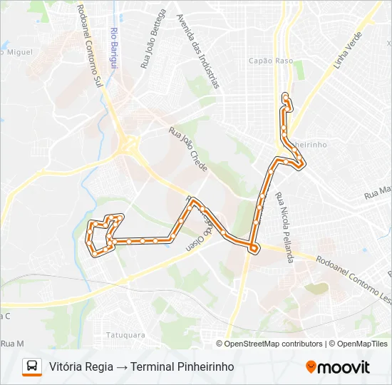 630 VITÓRIA RÉGIA Bus Line Map