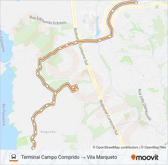 825 VILA MARQUETO Bus Line Map