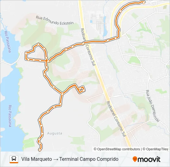 825 VILA MARQUETO Bus Line Map