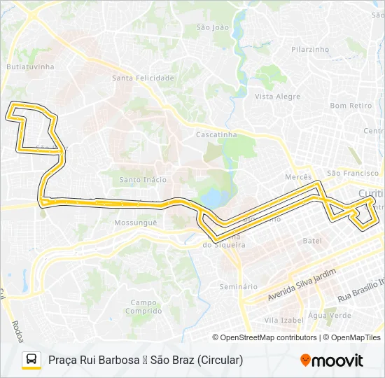 889 MAD. SÃO BRAZ Bus Line Map