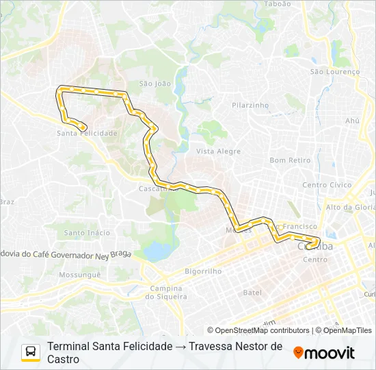 972 JARDIM ITÁLIA Bus Line Map