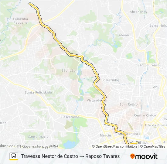 168 RAPOSO TAVARES Bus Line Map