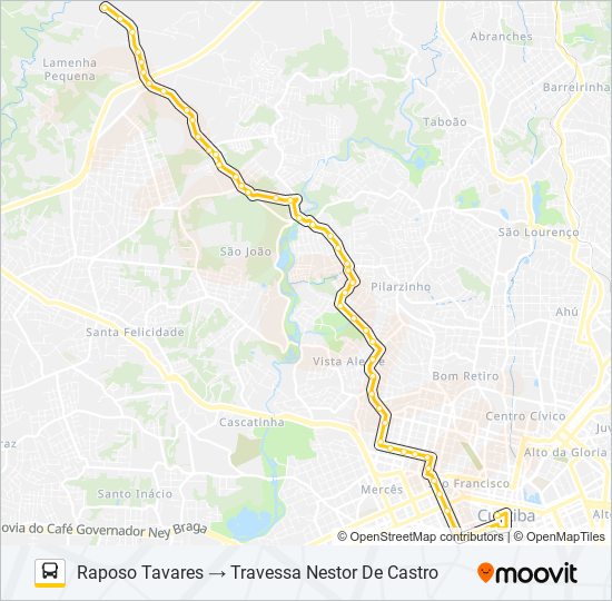 Mapa de 168 RAPOSO TAVARES de autobús