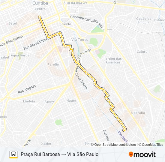 Mapa da linha 471 VILA SÃO PAULO de ônibus