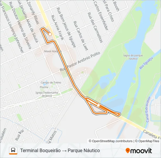 529 PARQUE NÁUTICO Bus Line Map