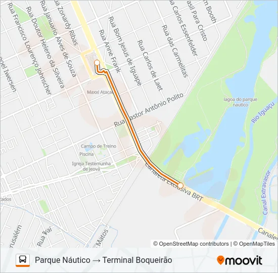 529 PARQUE NÁUTICO Bus Line Map