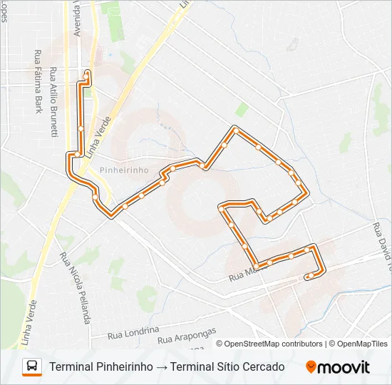 633 MARIA ANGÉLICA Bus Line Map