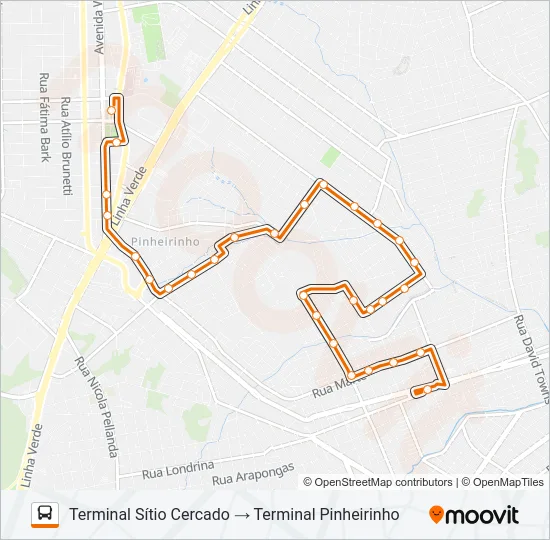 633 MARIA ANGÉLICA Bus Line Map