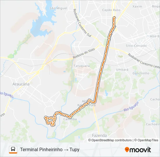 772 TUPY / JULIANA Bus Line Map