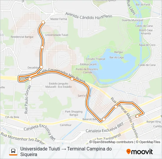 815 REFORÇO TUIUTI Bus Line Map