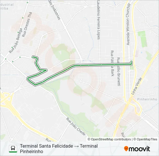 040 INTERBAIRROS IV Bus Line Map