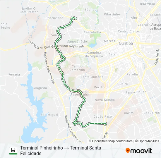 040 INTERBAIRROS IV Bus Line Map