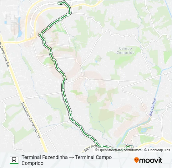 040 INTERBAIRROS IV Bus Line Map