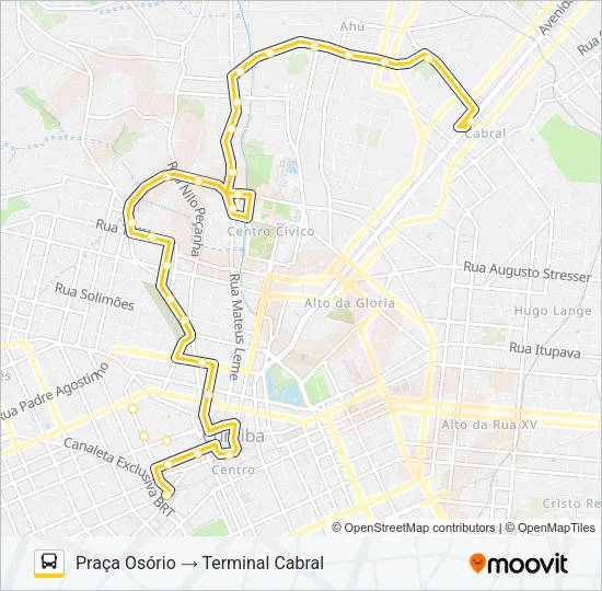207 CABRAL / OSÓRIO Bus Line Map