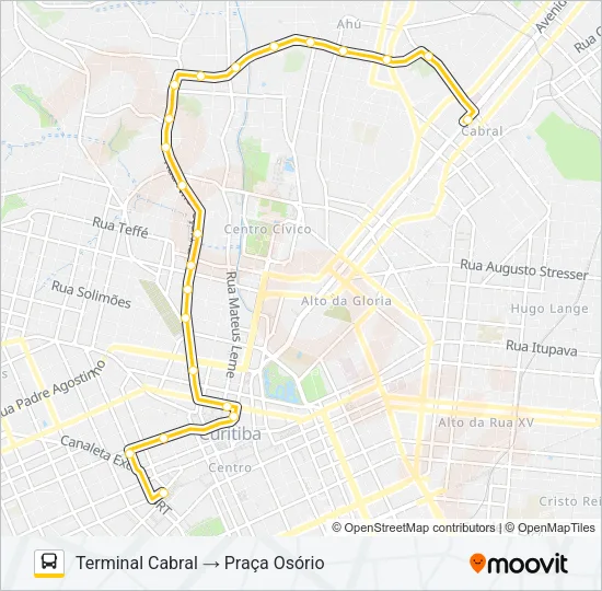 207 CABRAL / OSÓRIO Bus Line Map