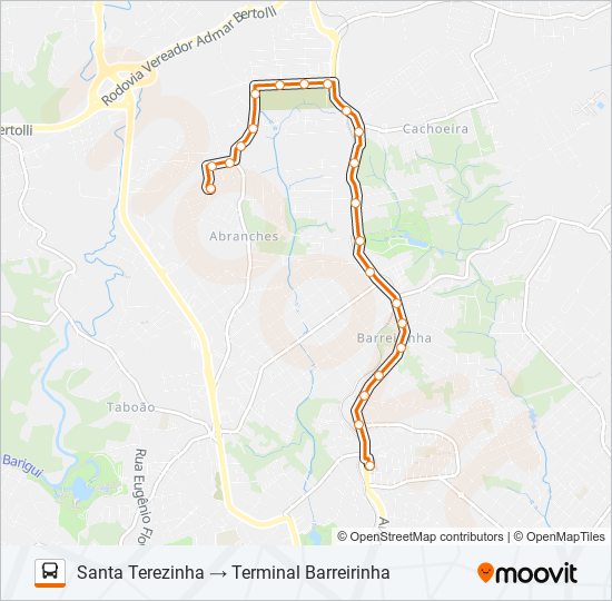 243 SANTA TEREZINHA bus Line Map