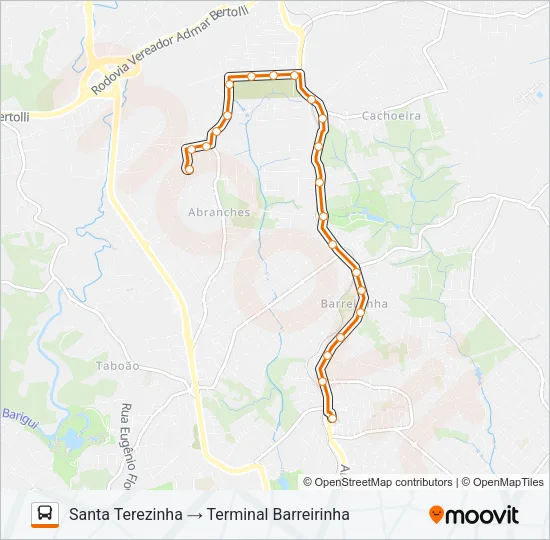 243 SANTA TEREZINHA Bus Line Map
