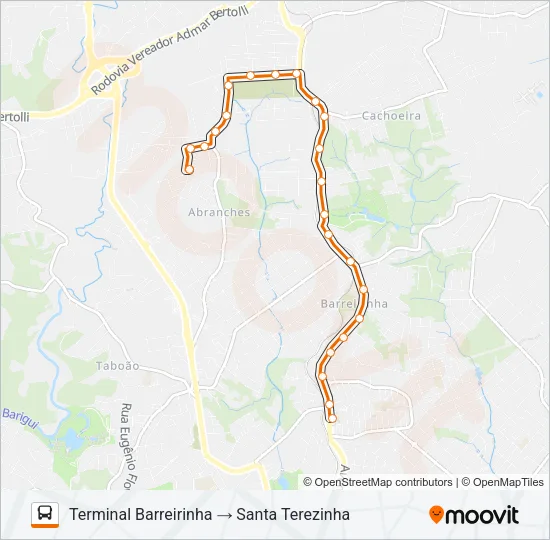 243 SANTA TEREZINHA Bus Line Map