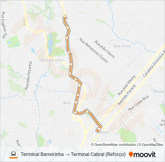 245 ANITA GARIBALDI Bus Line Map