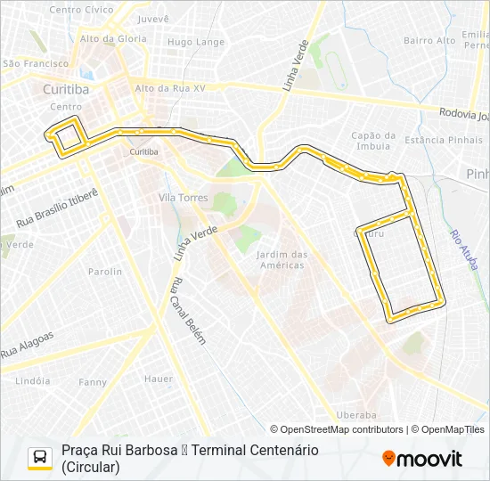 309 MAD. CENTENÁRIO Bus Line Map