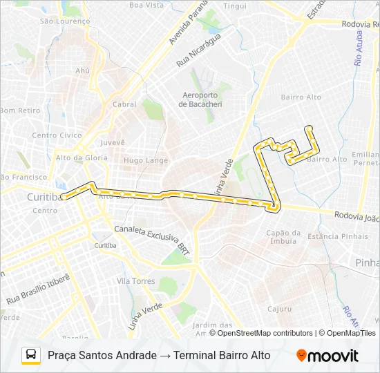 375 SAGRADO CORAÇÃO Bus Line Map
