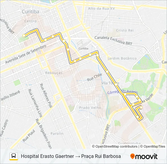 465 ERASTO GAERTNER Bus Line Map