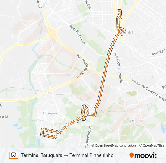 617 JARDIM LUDOVICA Bus Line Map