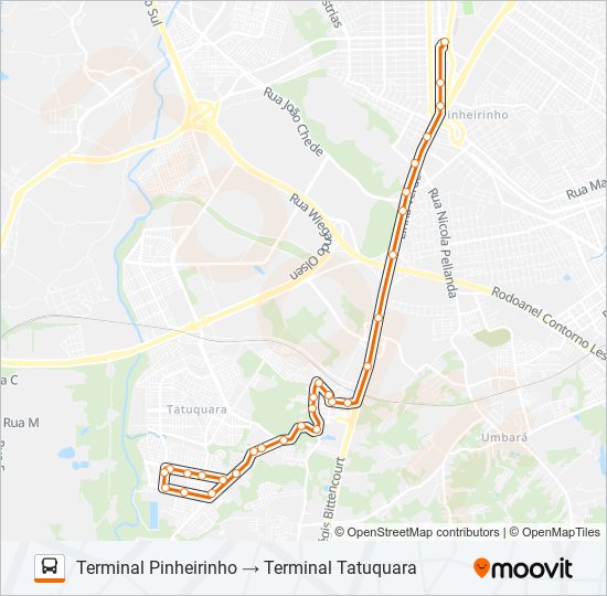 Mapa da linha 617 JARDIM LUDOVICA de ônibus