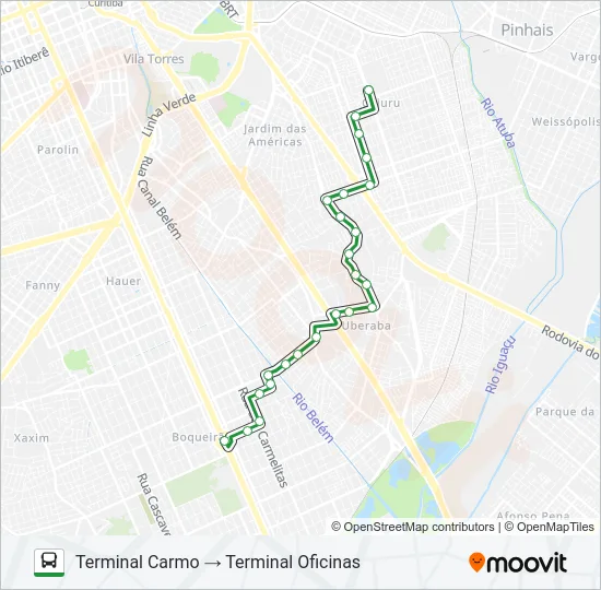 030 INTERBAIRROS III Bus Line Map