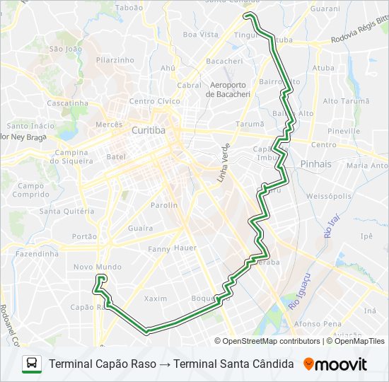 Mapa de 030 INTERBAIRROS III de autobús