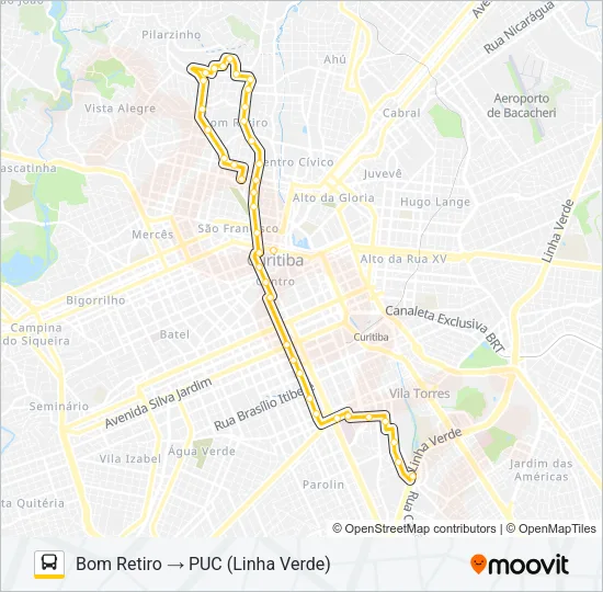175 BOM RETIRO / PUC Bus Line Map