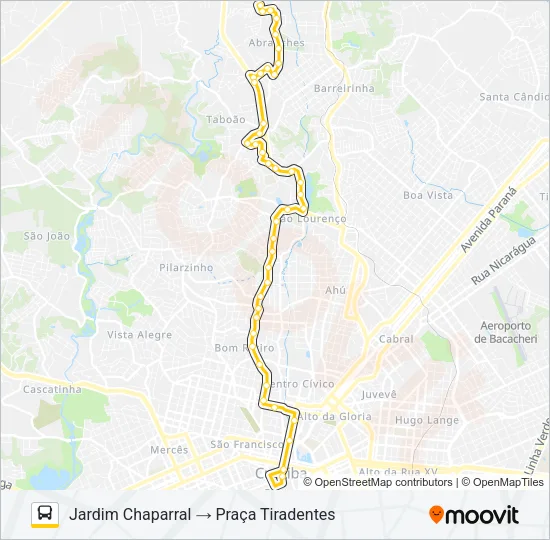 183 JARDIM CHAPARRAL Bus Line Map