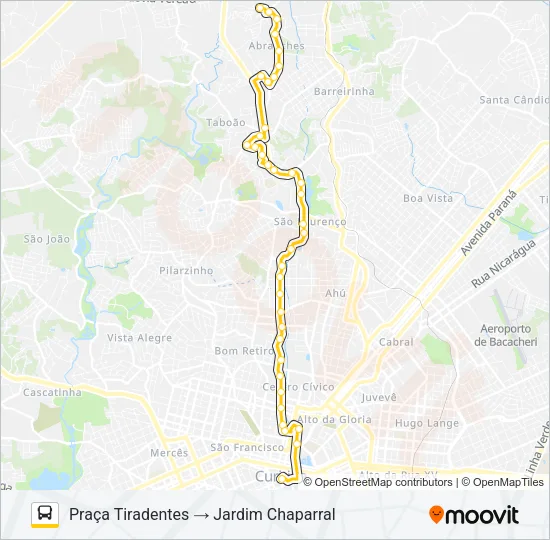183 JARDIM CHAPARRAL Bus Line Map