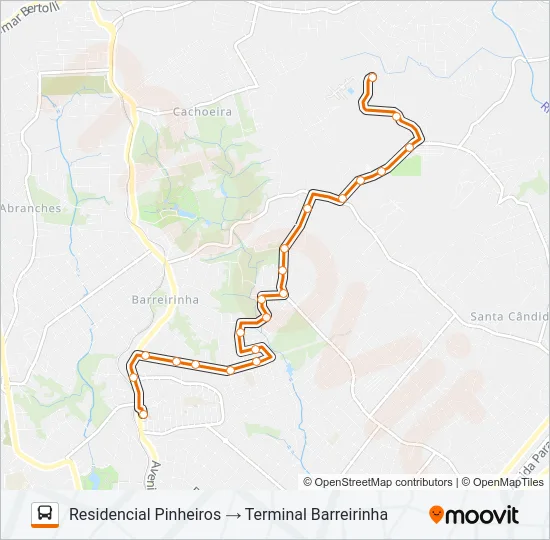 244 JARDIM DO ARROIO Bus Line Map