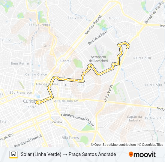 Mapa da linha 361 AUGUSTO STRESSER de ônibus