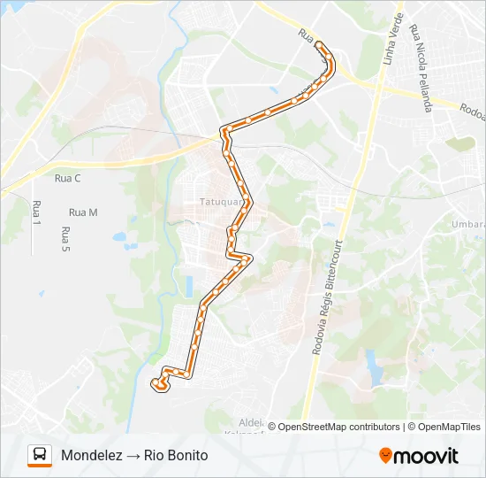 685 RIO BONITO / CIC Bus Line Map