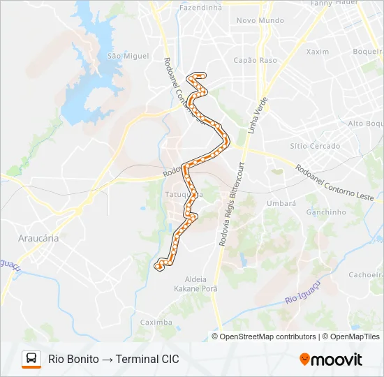 685 RIO BONITO / CIC Bus Line Map