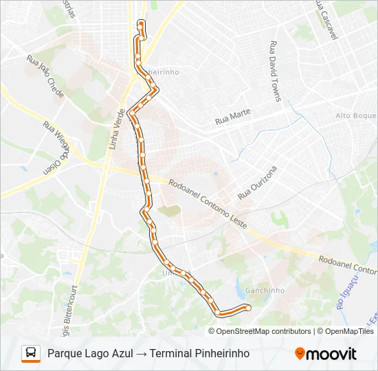 794 PARQUE LAGO AZUL Bus Line Map