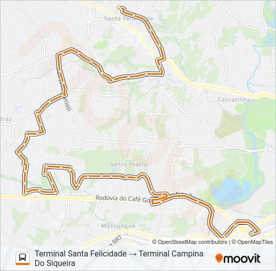 817 SATURNO / VENEZA Bus Line Map