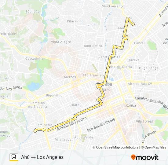 265 AHÚ / LOS ANGELES Bus Line Map